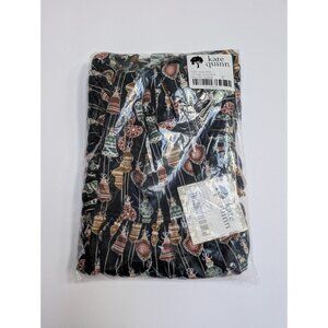 Kate Quinn Ruffle Strap Pinafore Black Dress 2T Vintage Ornaments Christmas